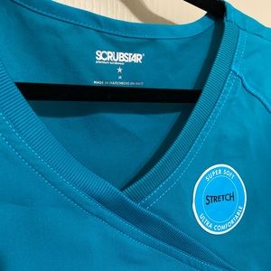 Teal scrub top